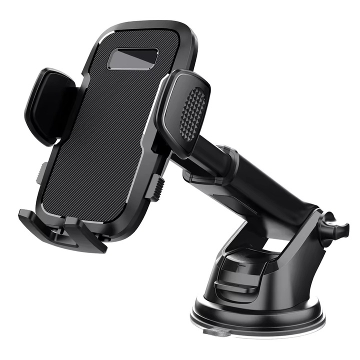 Suport auto pentru telefon, rotire 360 grade, negru, ML-209