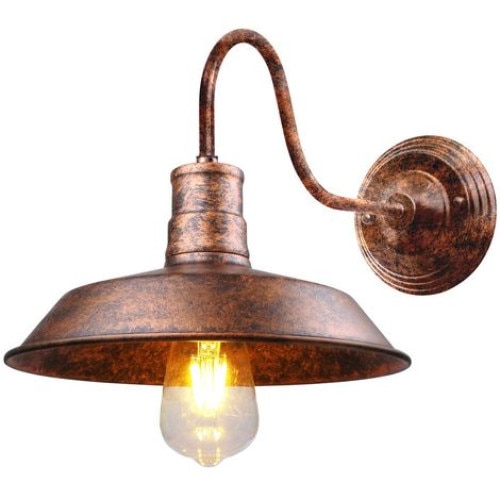 Aplica industriala de perete, vintage, metal, Multicolor