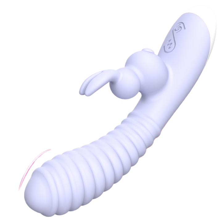 Többszörös stimulációs vibrátor, szilikon, lila, 36x195 mm, 12 vibrációs funkció