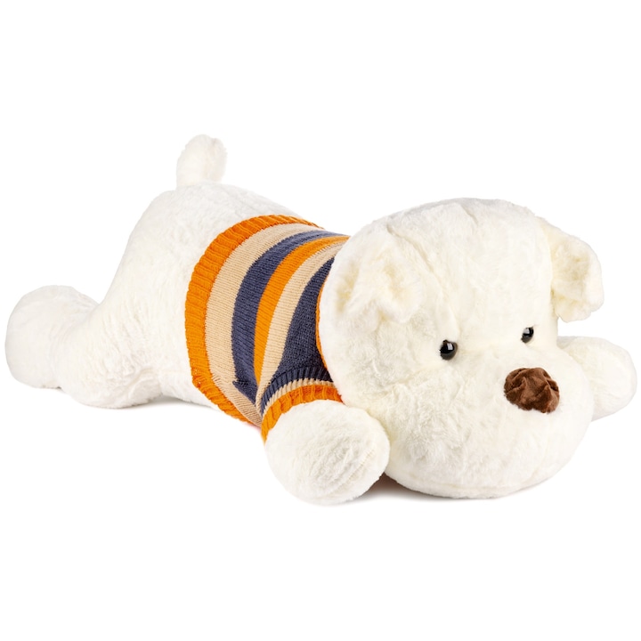 Плюшено мече, Mis Gustaw, Куче Dexter, Бял, 150см