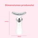 Aparat de ingrijire faciala si pentru gat, ZXJDN®, 3 moduri, 5 lumini LED, lifting, eliminarea ridurilor, ingrijirea tenului, stimulare EMS, incalzire, vibromasaj, functie de incalzire, alb