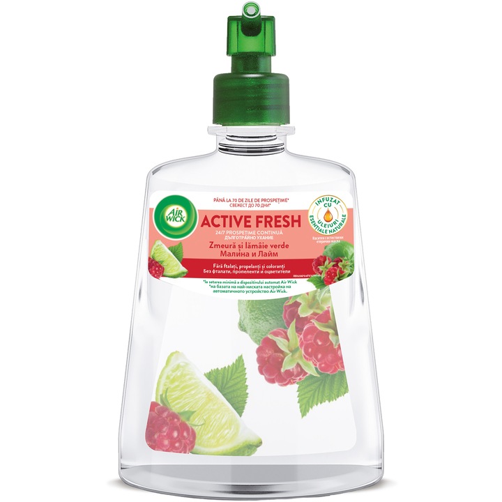 Резерва Air Wick natural, Малина и лайм, 228 мл