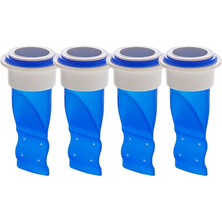 4 db visszafolyásgátló szelep lefolyóhoz, állítható szilikon, kék, konyhai fürdőszoba WC-hez