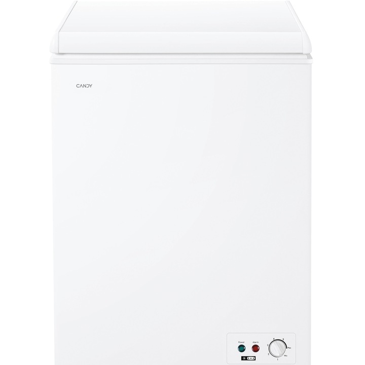 Lada frigorifica Candy CCHH 100E, 97 litri, 6 trepte de racire, clasa E, H 85 cm, functionare la temperaturi scazute, alba