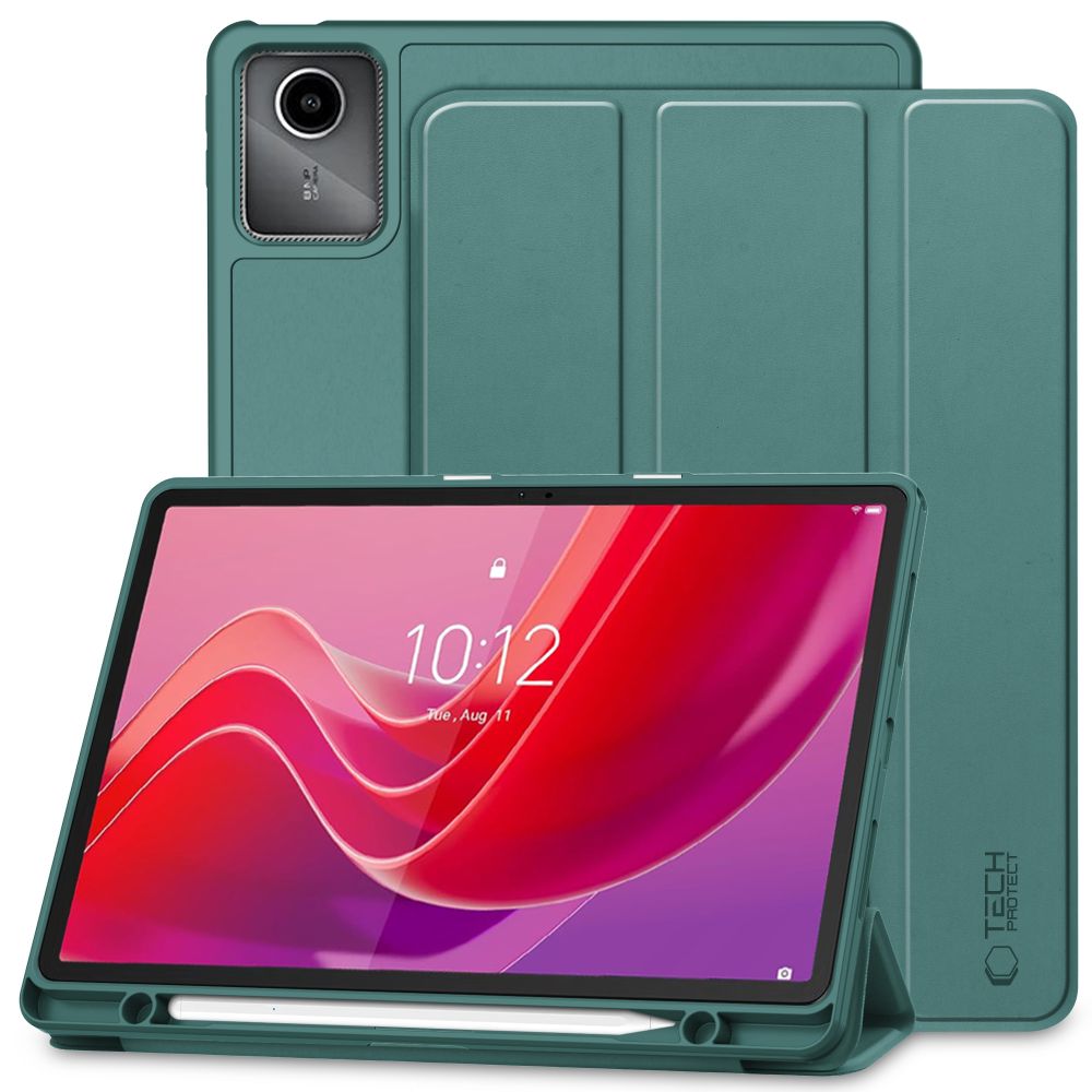 Husa Tech-Protect Smartcase Pen compatibila cu Lenovo Tab M11 / K11E 11 inch Green