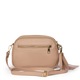 Bőr táska három rekesszel Felicia rózsaszín