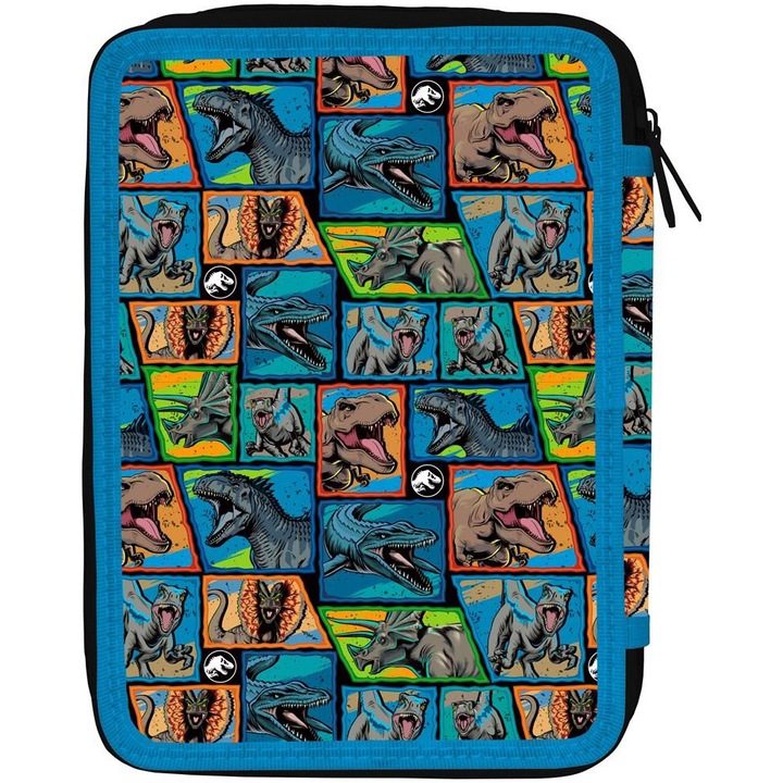 Несесер Jurassic World T-Rex, Оборудван, 2 ципа, 15 x 5 x 21 см