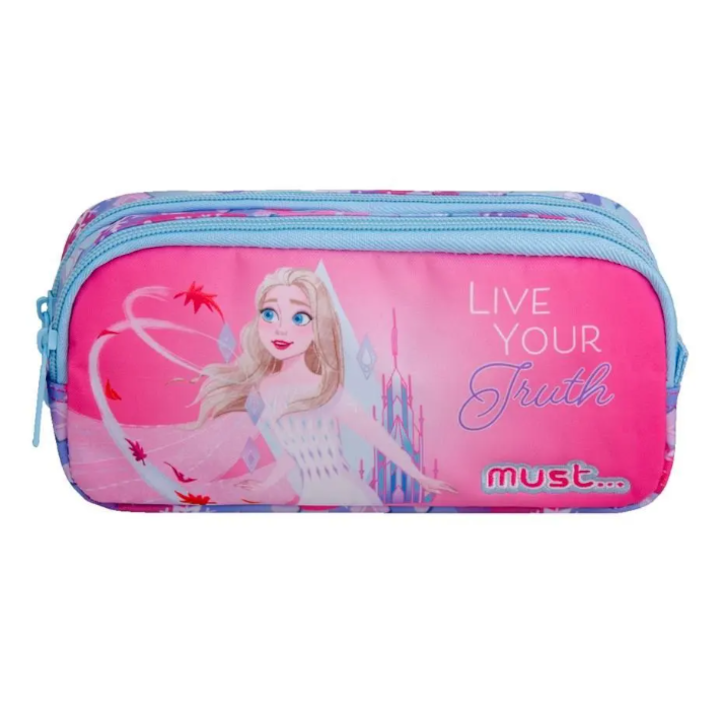 Tolltartó, nem felszerelt, 2 cipzárral, Jégvarázs, 21 x 6 x 9 cm