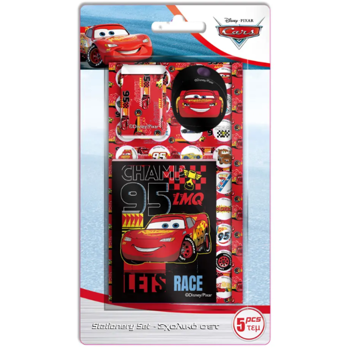 Set papetarie, Cars, 5 piese