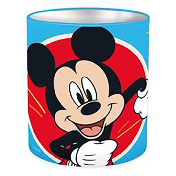 Luna 8666957 Disney Mickey egér henger alakú fém asztali írószertartó 10x11cm