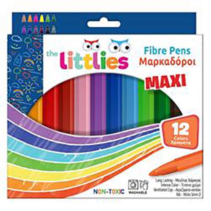Цветни маркери The Littlies Jumbo, 12 цвята