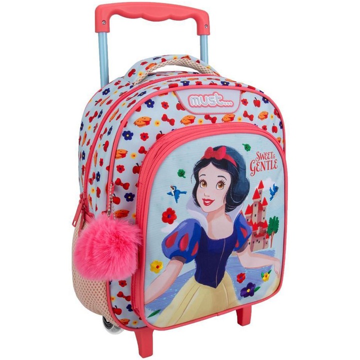 Troller Alba ca Zapada, 2 fermoare, 27 x 10 x 31