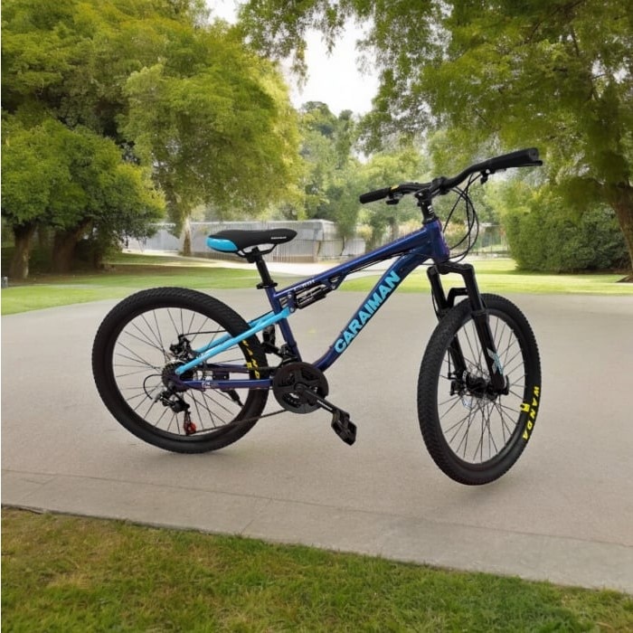 Bicicleta CARAIMAN, 24GTR, Albastru, 24 inch, Cadru Otel PENDAN