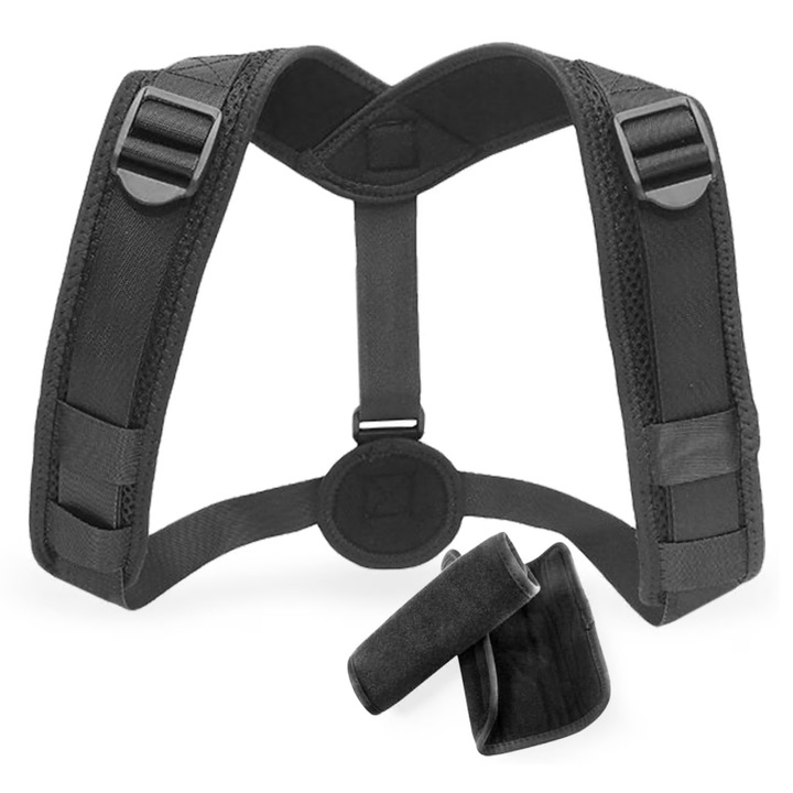 Corector de postura, Caltucus Core, Unisex, Negru