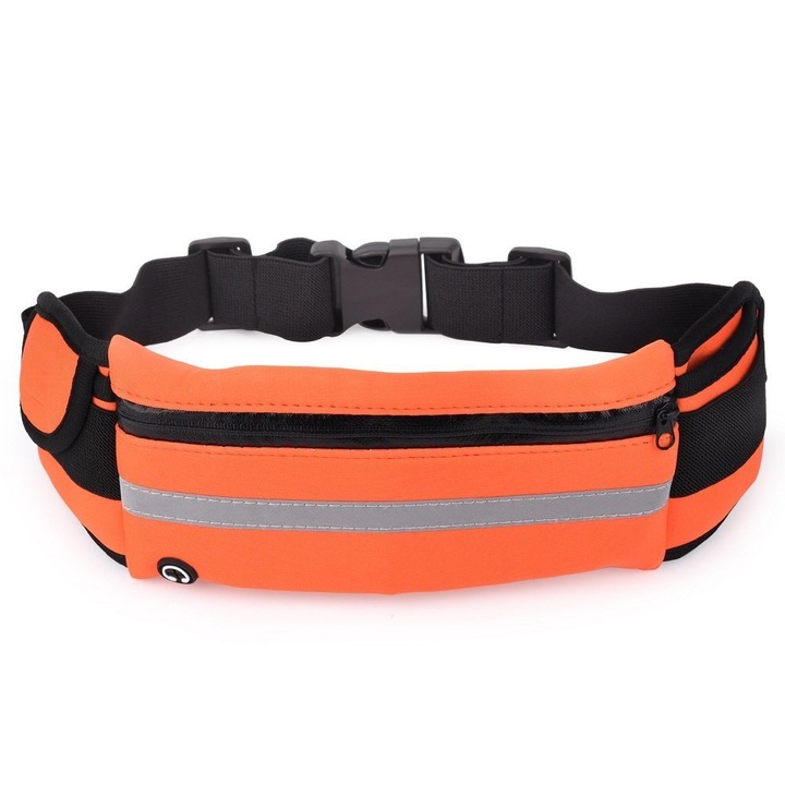 Női fekete neoprén állítható futósporttáska