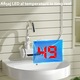 Set Robinet Instant Apa Calda Rqiurpn, afisaj LED, cu sistem de dus inclus, inox/ABS/cupru, 3000W, Sub Inflow, 360 grade, 1.2m