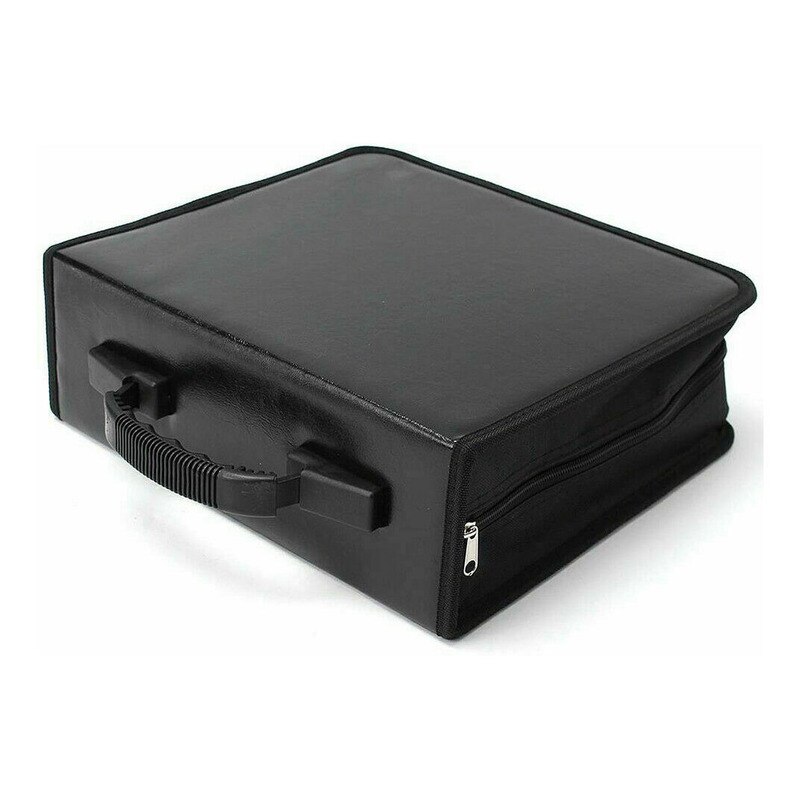 Husa de Stocare CD/DVD ISSNW, Capacitate 400 Discuri, Material PU ...