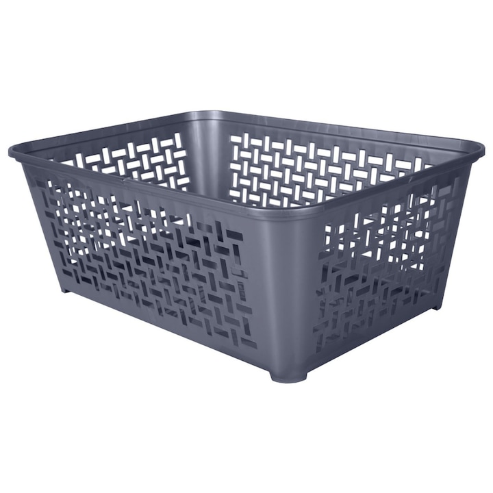 Cos organizare rufe 24.7 x 14.8 x 8.2 cm, gri, DOMOTTI Domino