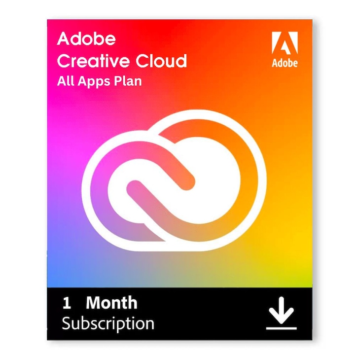 Abonament Adobe Creative Cloud 1 luna / COD DE ACTIVARE