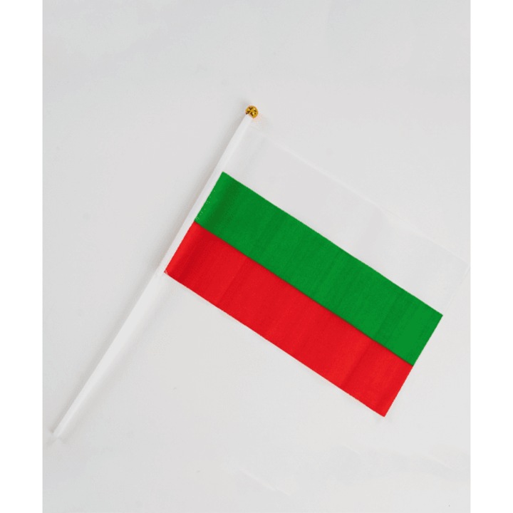 Знаме Република България, 16/22см., с дръжка