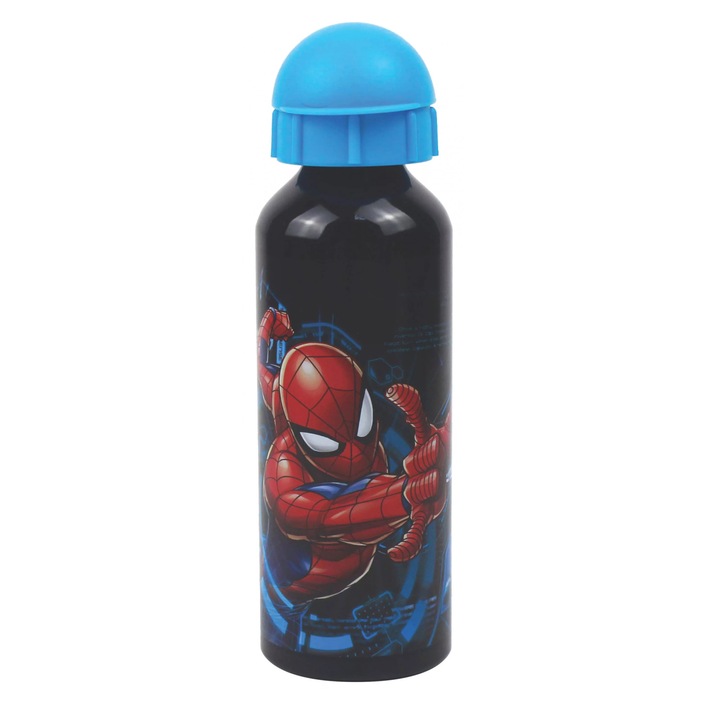 Pókember alumínium kulacs fekete 520ml