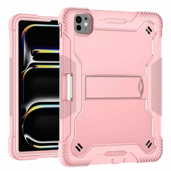 Husa pentru iPad Pro 11 (2024) + Folie - Techsuit Rugged TabShell - Rose Gold