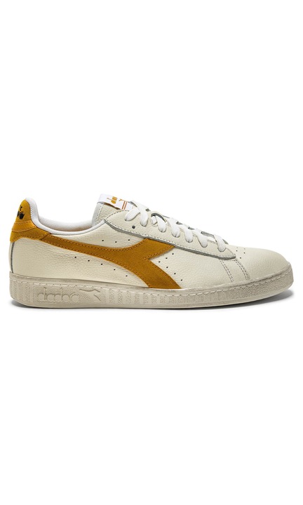 Мъжки спортни обувки, Diadora Game L Low Waxed Suede Pop, Кожа/Велур, Бял