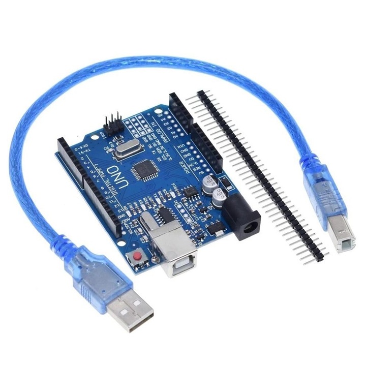 Arduino UNO R3 съвместима развойна платка, CH340G с USB кабел