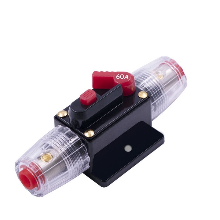 Държач за предпазители за автомобилна аудио система Sunmostar, 60A, червен