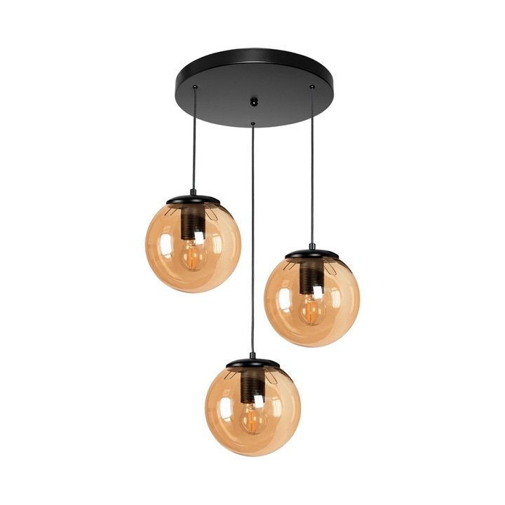 Lustra Lightstyle City, 3xE27, negru