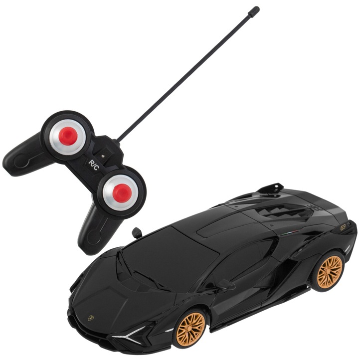 Количка Mappy Lamborghini Sian, С дистанционно управление, Мащаб 1:24, Черен