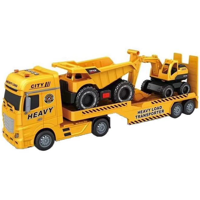 Set de joaca Mappy City Engineering - Camionul cu Utilaje, cu lumini si sunete, scara 1:12