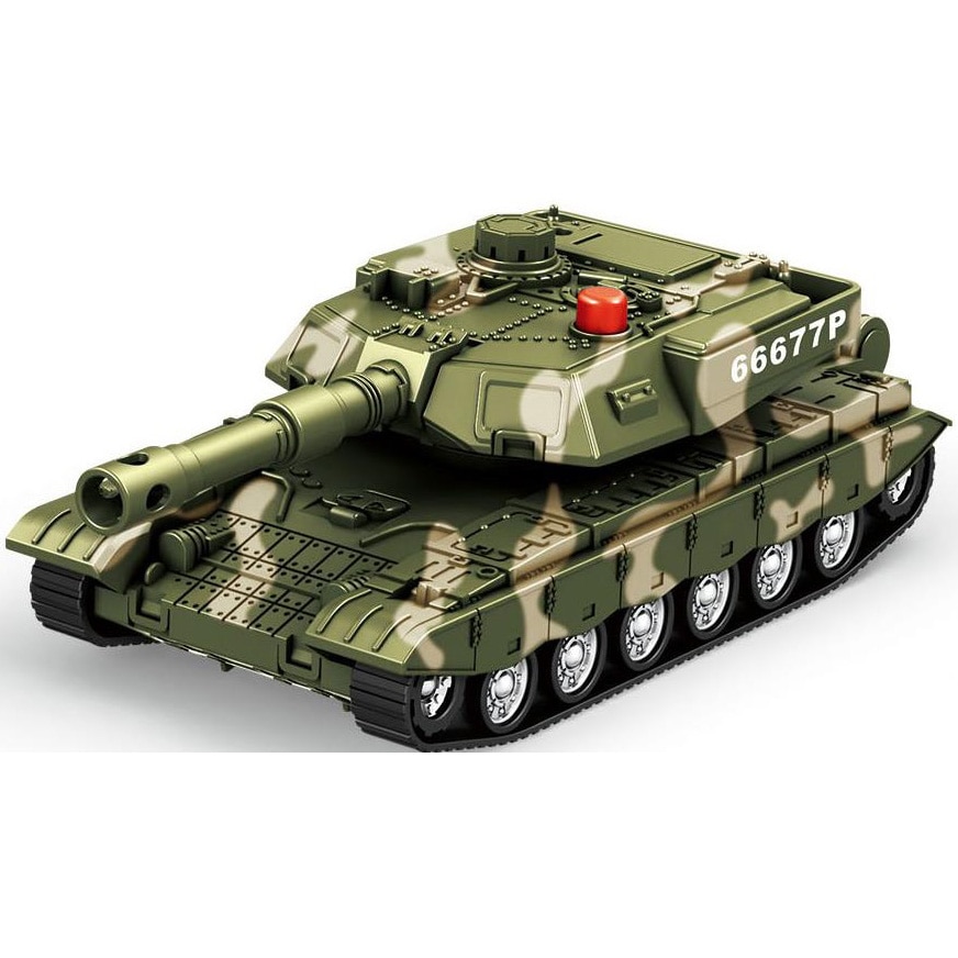 Tanc de jucarie Mappy - Military, cu lumini si sunete, scara 1:18