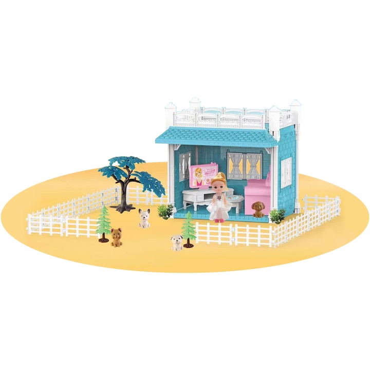 Къща за кукли Mappy Luxury Beach House, 1 стая, Син