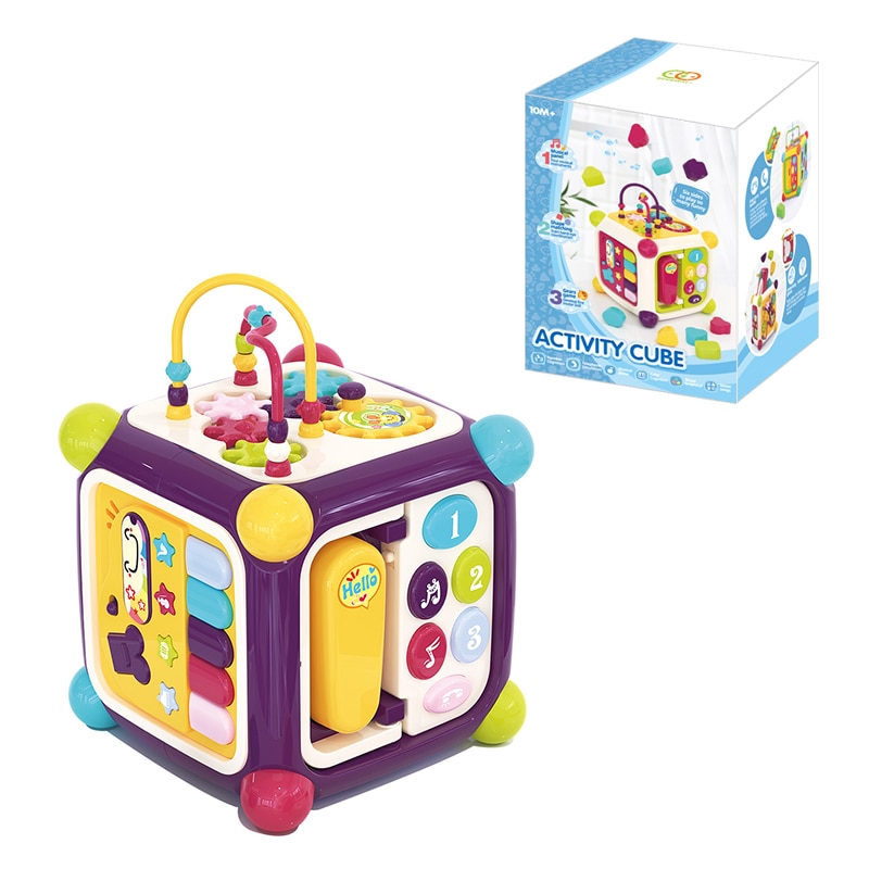 Jucarie interactiva Mappy Cubul Multifunctional Activity, mov