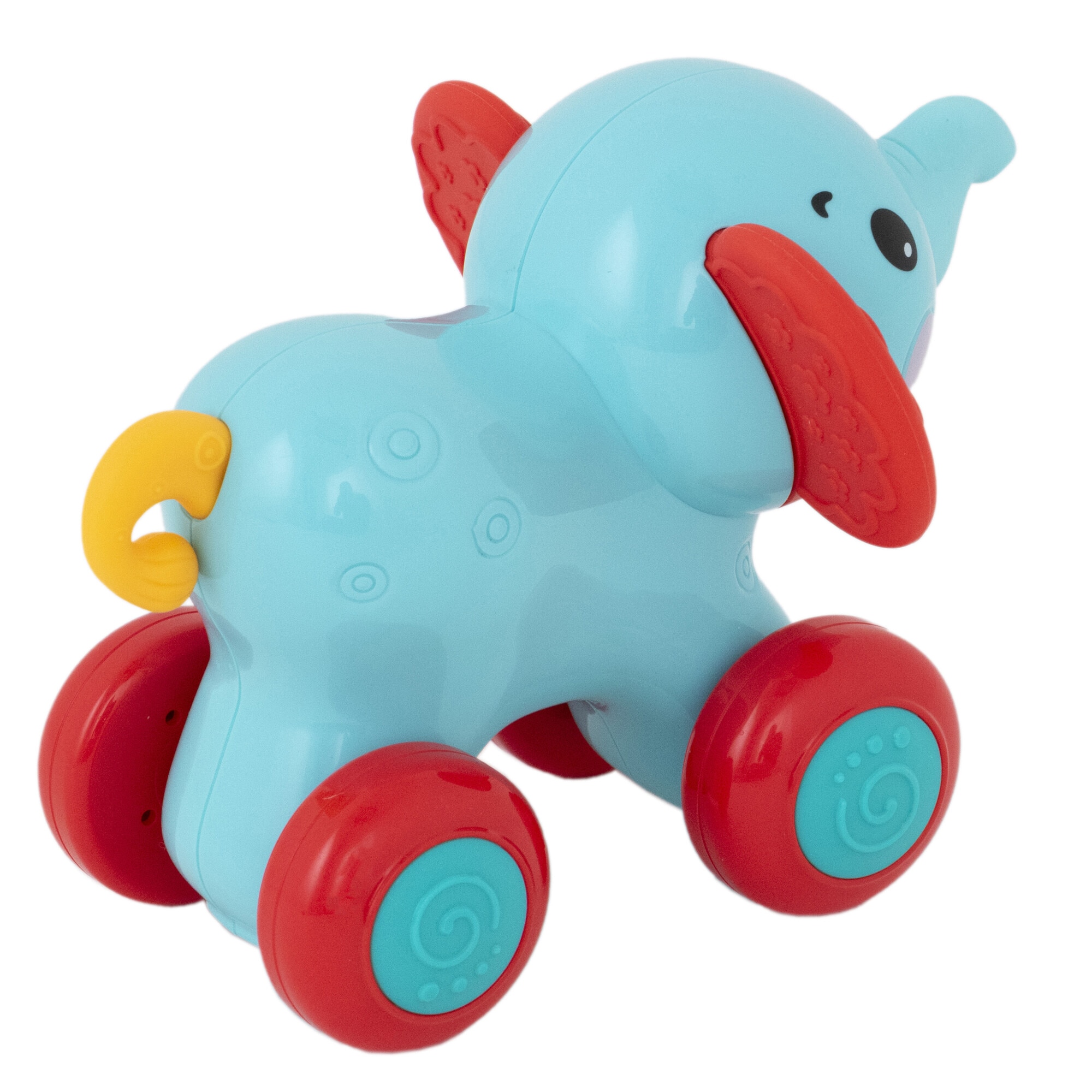 Jucarie pentru dentitie, cu roti, multifunctionala, Mappy Elefant