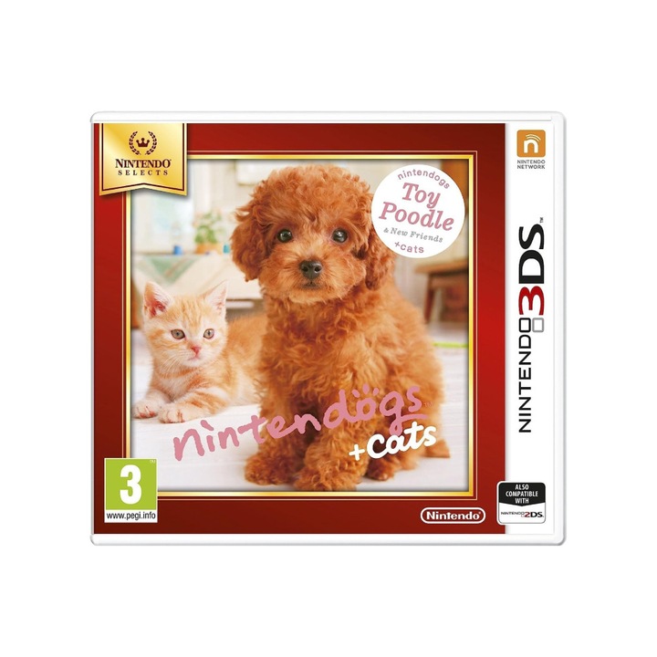Игра NINTENDO Nintendogs And Cats 3d Toy Poodle, за Nintendo 3DS