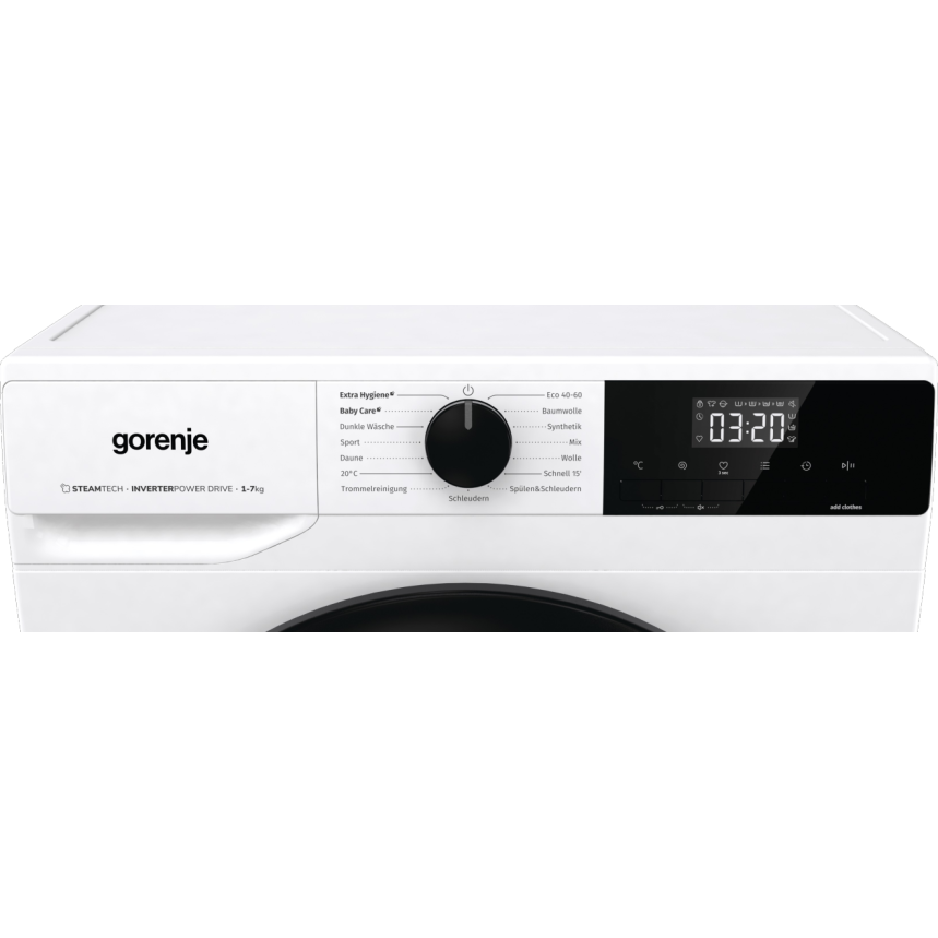 Masina De Spalat Rufe Frontala Gorenje WNHEI74SAPS/DE, Clasa A, 7 Kg, 1400 Rpm, Alb