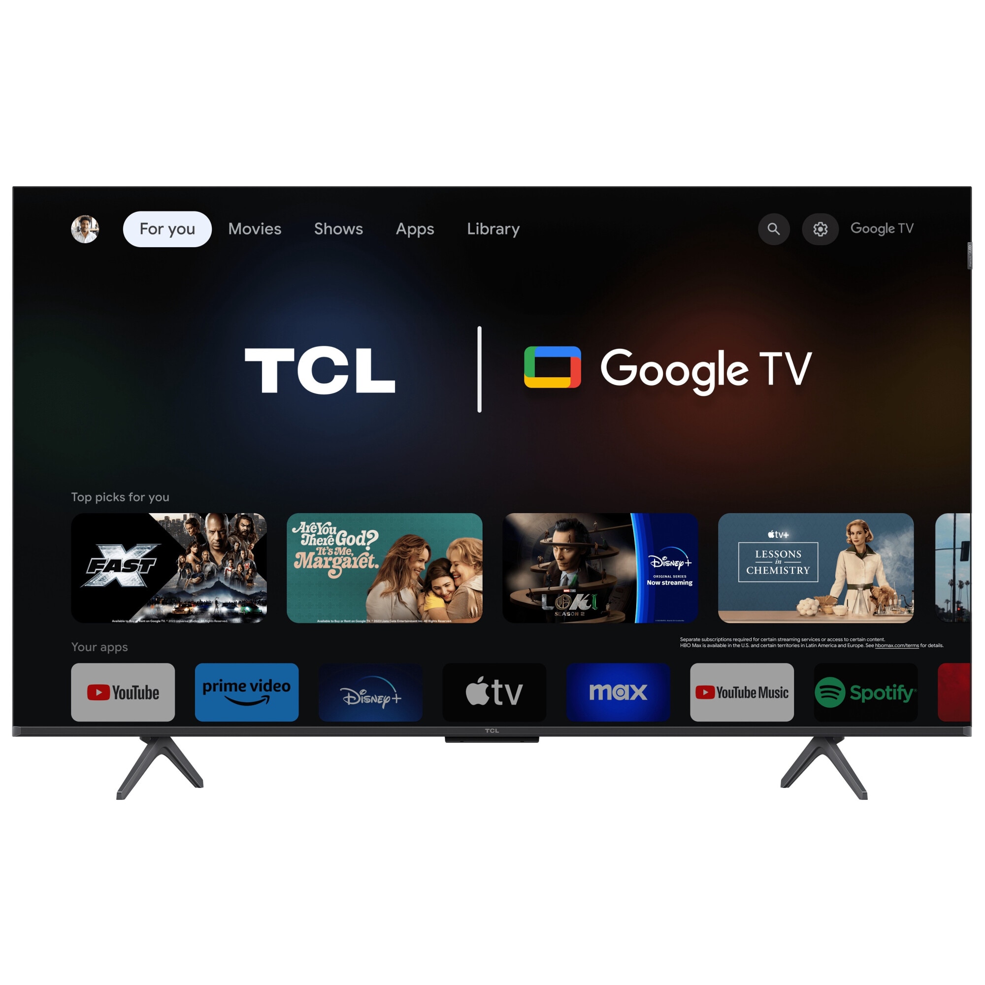 Televizor Smart TCL 50T7B, 126 cm, 4K UHD, QLED, HDR, Seria T7B, Clasa F