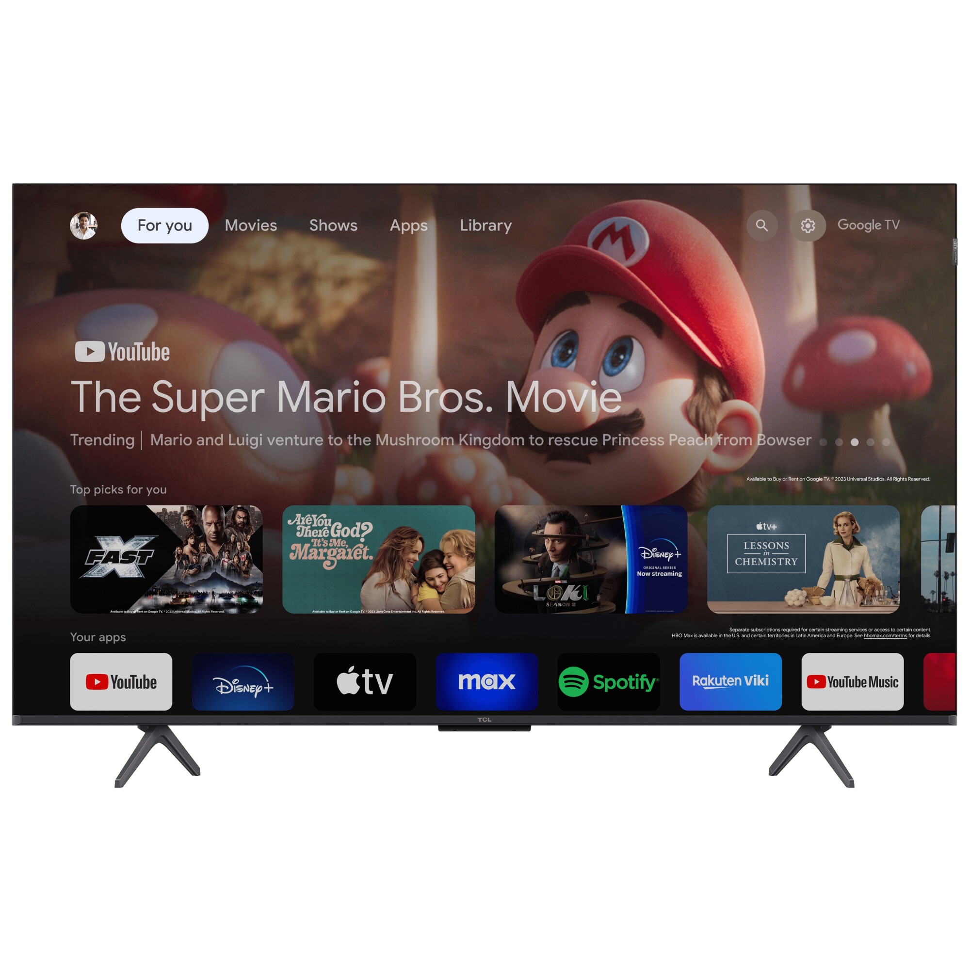 Televizor Smart TCL 50T7B, 126 cm, 4K UHD, QLED, HDR, Seria T7B, Clasa F
