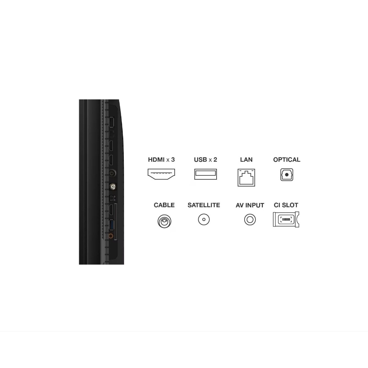 Televizor Smart TCL 50T7B, 126 cm, 4K UHD, QLED, HDR, Seria T7B, Clasa F