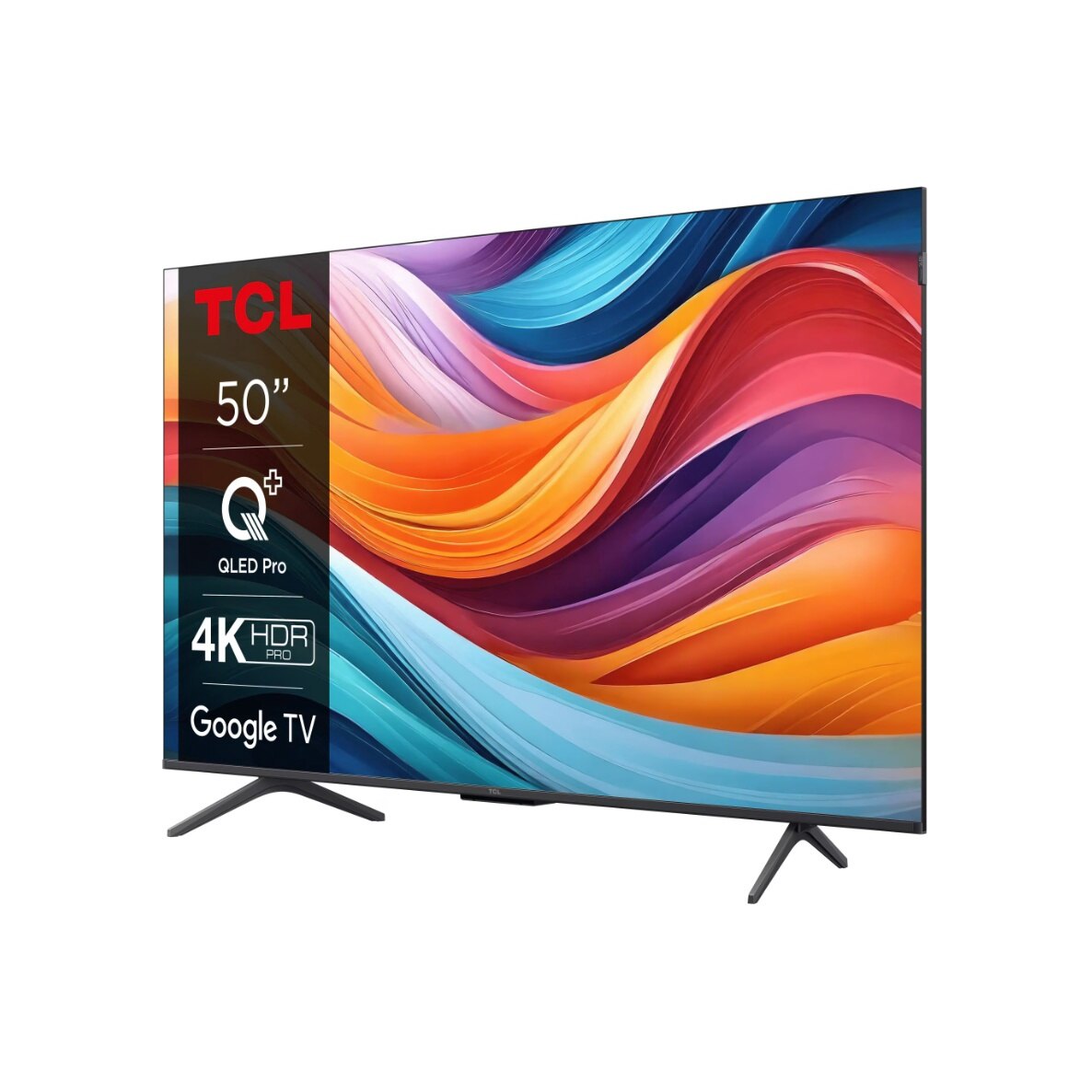 Televizor Smart TCL 50T7B, 126 cm, 4K UHD, QLED, HDR, Seria T7B, Clasa F