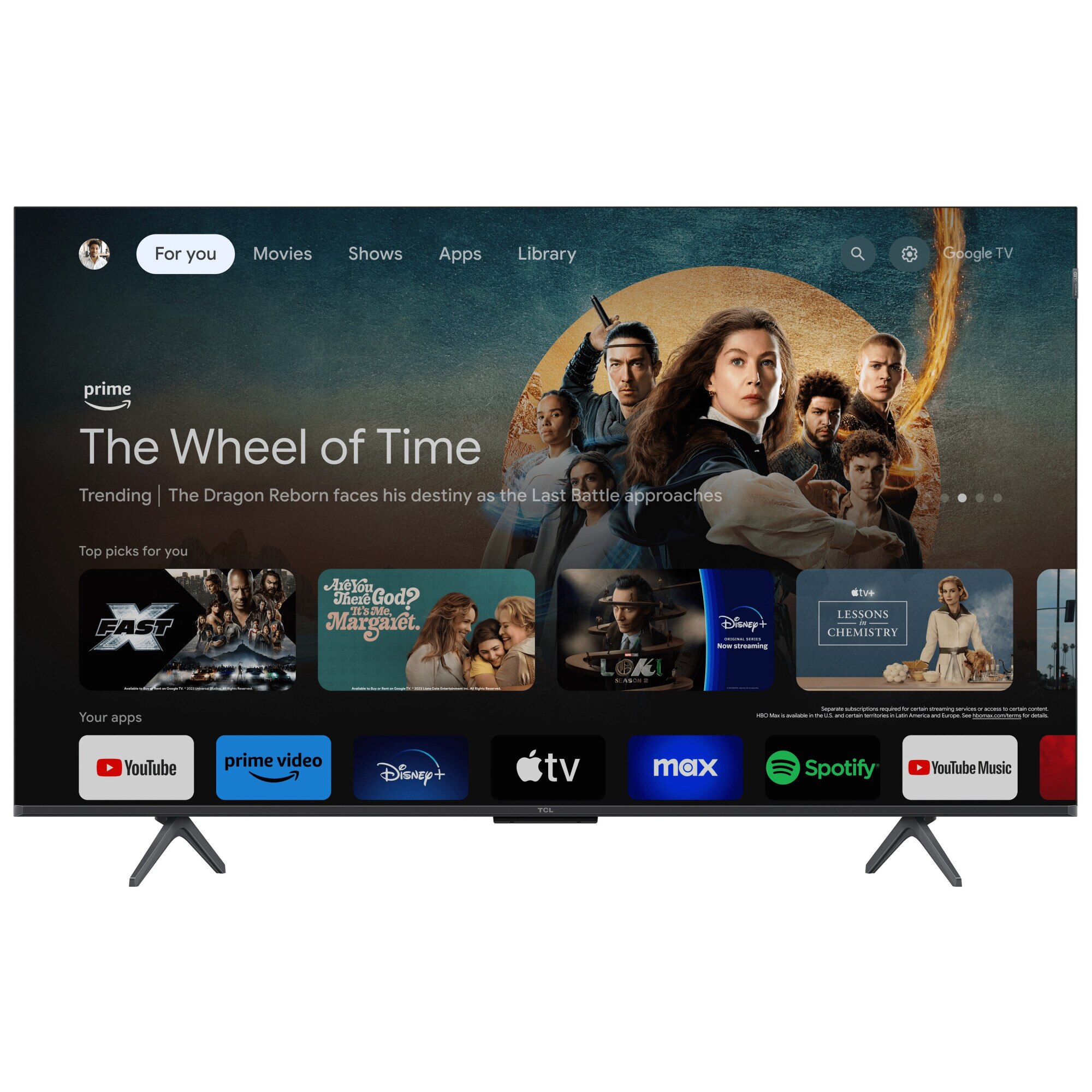 Televizor Smart TCL 50T7B, 126 cm, 4K UHD, QLED, HDR, Seria T7B, Clasa F