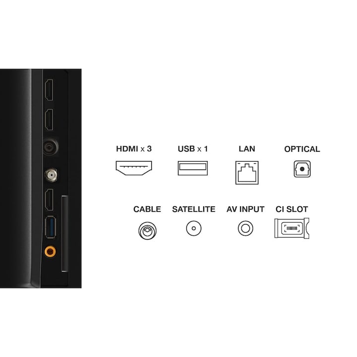 Телевизор TCL QLED 65T7B, 164 см, Smart Google TV, 4K Ultra HD, клас F