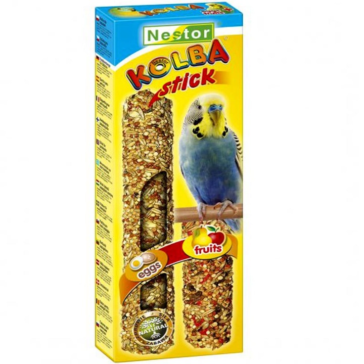 Stick cu ou si fructe, pentru perusi, Nestor, 1 cutie x 2 buc