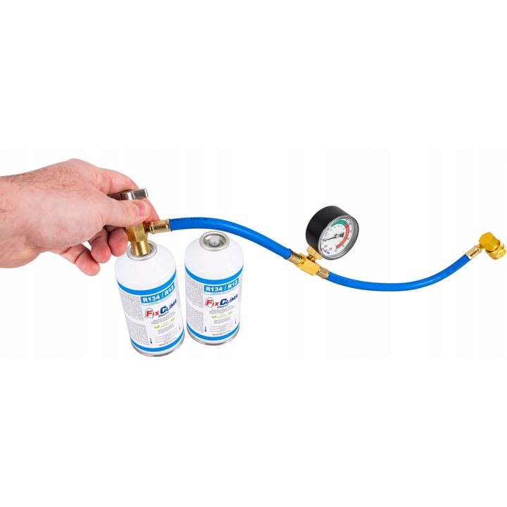 Kit de umplere pentru aer conditionat, Fixclima, R134a, 2x170g, gaz ...
