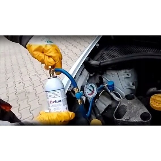 Kit de umplere aer conditionat, Fixclima, Sealsstop + Plusoil, 170g ...