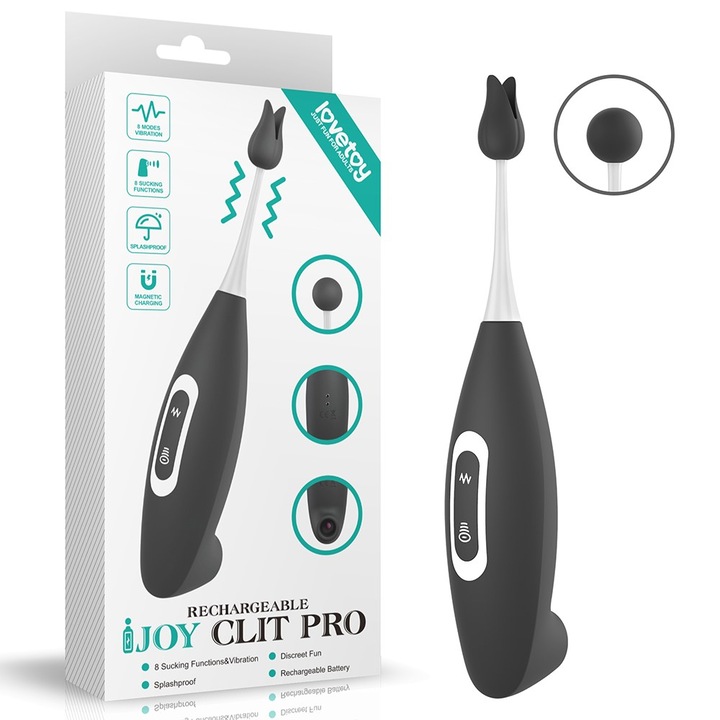 Вибратор LOVETOY iJoy Rechargeable Clit Pro, 8 функции, 19 см