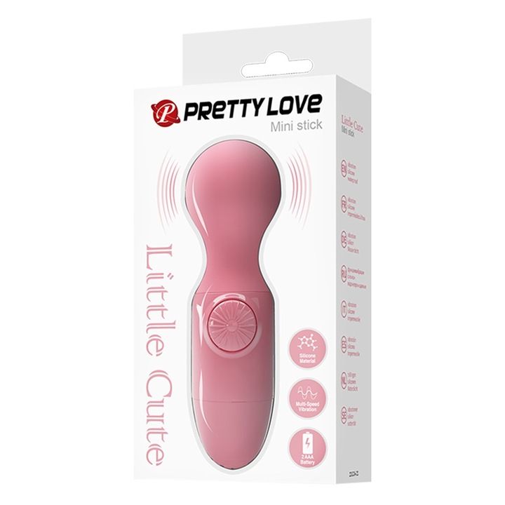 Vibrator Pretty Love Mini Stick, Roz