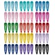 Set clame de par JENUOS, 60 bucati, metal, multicolor
